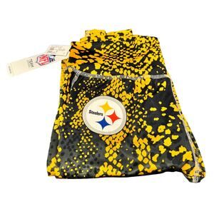 Pittsburgh Steelers Leggings Womens Medium Gold Black NFL Team Apparel NEW
